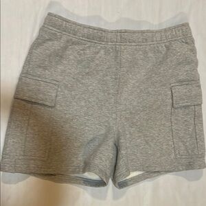 TNA Cozy Fleece Light Gray Shorts
